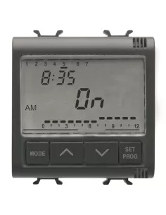 Programme électronique Gewiss gw12581 jeudi //semaine 1c 2m noir